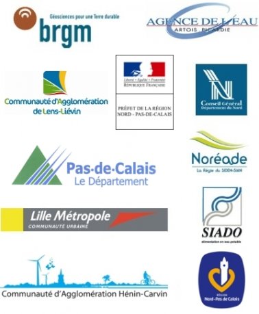 Les partenaires du projet SIGES Nord-Pas de Calais